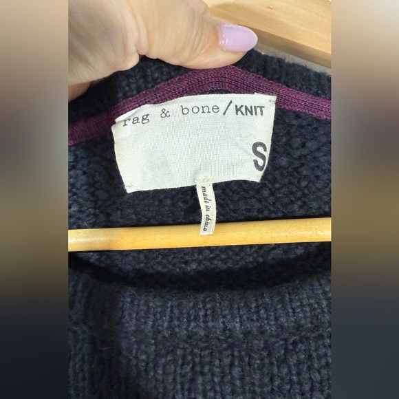 Rag & Bone Black Crew Neck Sweater - Picture 3 of 4